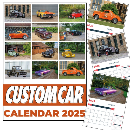 Custom Car A3 Wall Calendar 2025